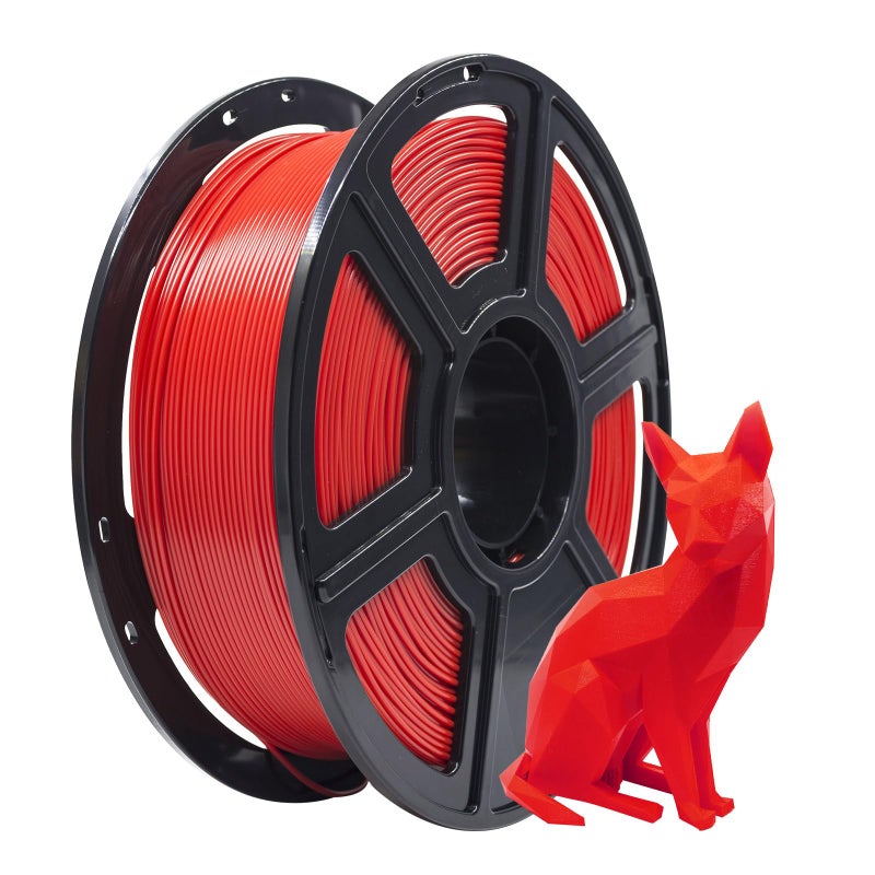 FLASHFORGE PLA Filament 1.75mm Red, 3D Printer Filament 1kg (2.2lbs) Spool, Dimensional Accuracy +/- 0.02mm, 3D Printing Filament Easy to Use and Fits for Most FDM 3D Printers - Image 1